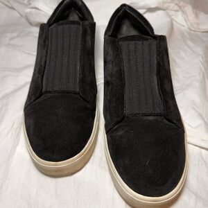 Vince Black Suede Slip on Sneakers Men’s 9.5M / 39.5 Minimalist Designer